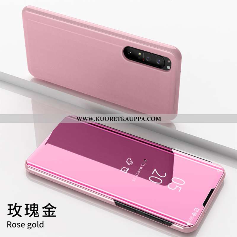 Kuori Sony Xperia 1 Ii, Kuoret Sony Xperia 1 Ii, Kotelo Sony Xperia 1 Ii Nahkakuori Suuntaus Musta M