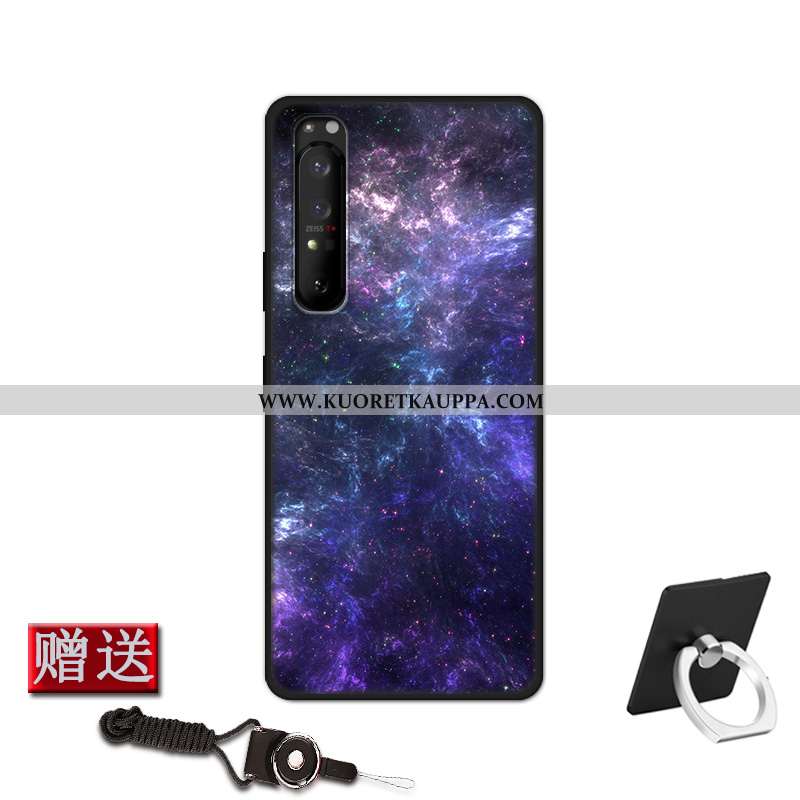 Kuori Sony Xperia 1 Ii, Kuoret Sony Xperia 1 Ii, Kotelo Sony Xperia 1 Ii Silikoni Suojaus Luova Tumm