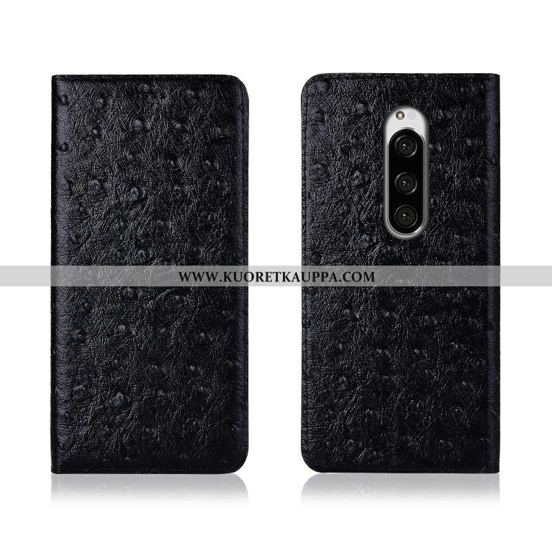 Kuori Sony Xperia 1, Kuoret Sony Xperia 1, Kotelo Sony Xperia 1 Aito Nahka Kukkakuvio Uusi Suojaus P