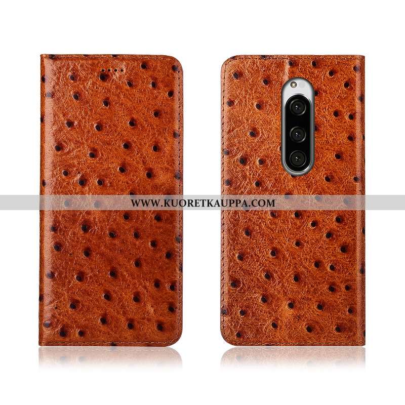 Kuori Sony Xperia 1, Kuoret Sony Xperia 1, Kotelo Sony Xperia 1 Aito Nahka Kukkakuvio Uusi Suojaus P