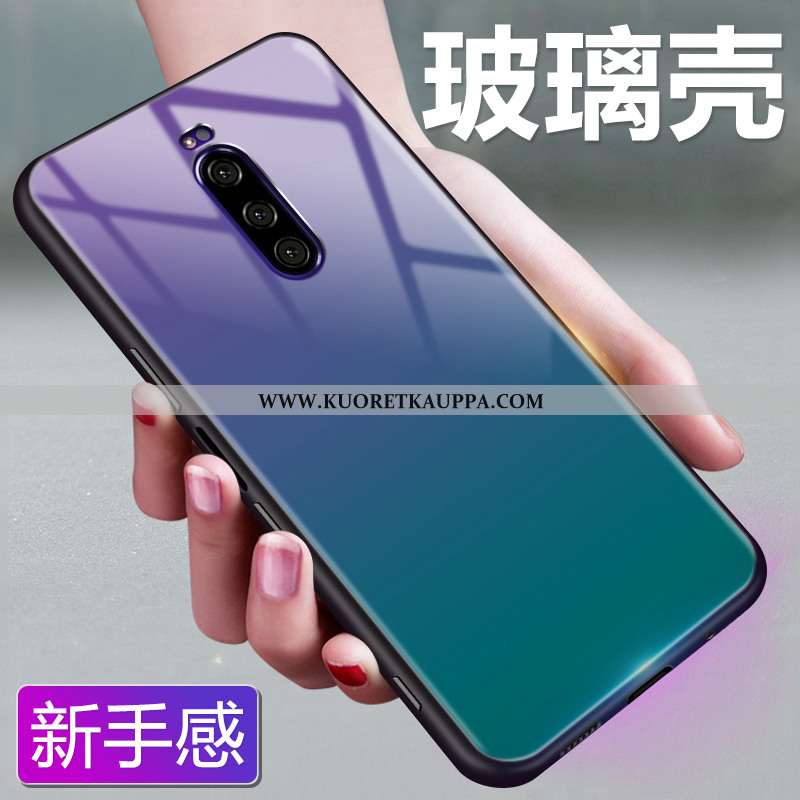 Kuori Sony Xperia 1, Kuoret Sony Xperia 1, Kotelo Sony Xperia 1 Lasi Suojaus Punainen Monivärinen