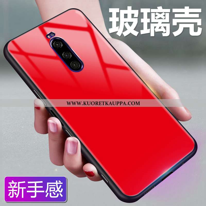 Kuori Sony Xperia 1, Kuoret Sony Xperia 1, Kotelo Sony Xperia 1 Lasi Suojaus Punainen Monivärinen