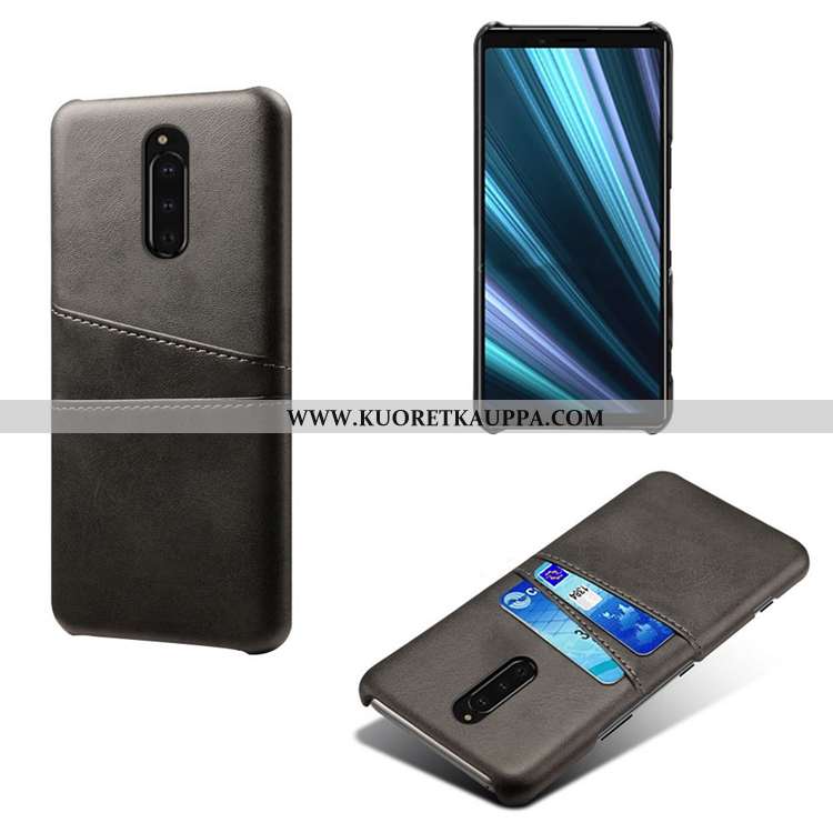 Kuori Sony Xperia 1, Kuoret Sony Xperia 1, Kotelo Sony Xperia 1 Nahka Kukkakuvio Puhelimen Pieni Pun