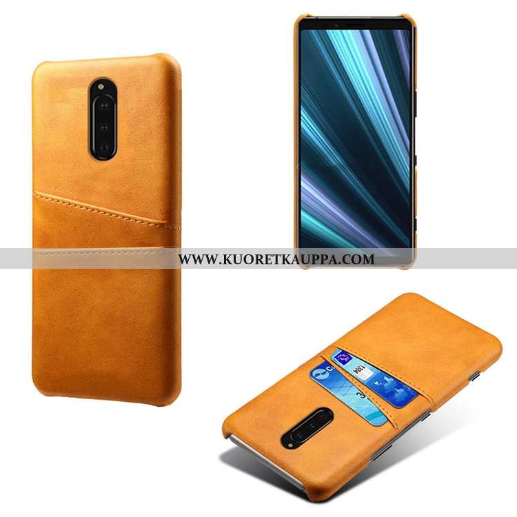 Kuori Sony Xperia 1, Kuoret Sony Xperia 1, Kotelo Sony Xperia 1 Nahka Kukkakuvio Puhelimen Pieni Pun