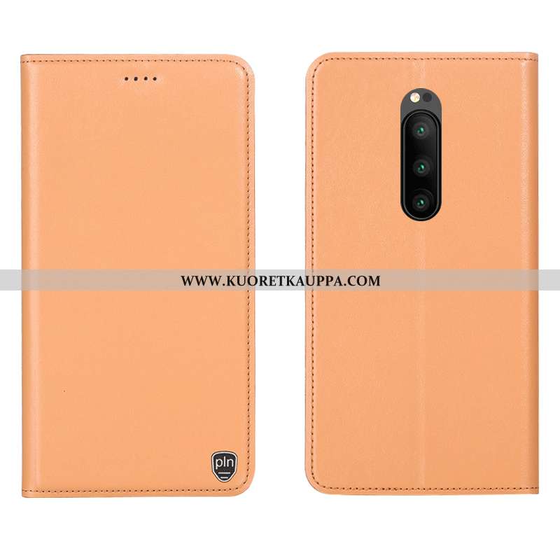 Kuori Sony Xperia 1, Kuoret Sony Xperia 1, Kotelo Sony Xperia 1 Nahkakuori Kukkakuvio Puhelimen Kelt
