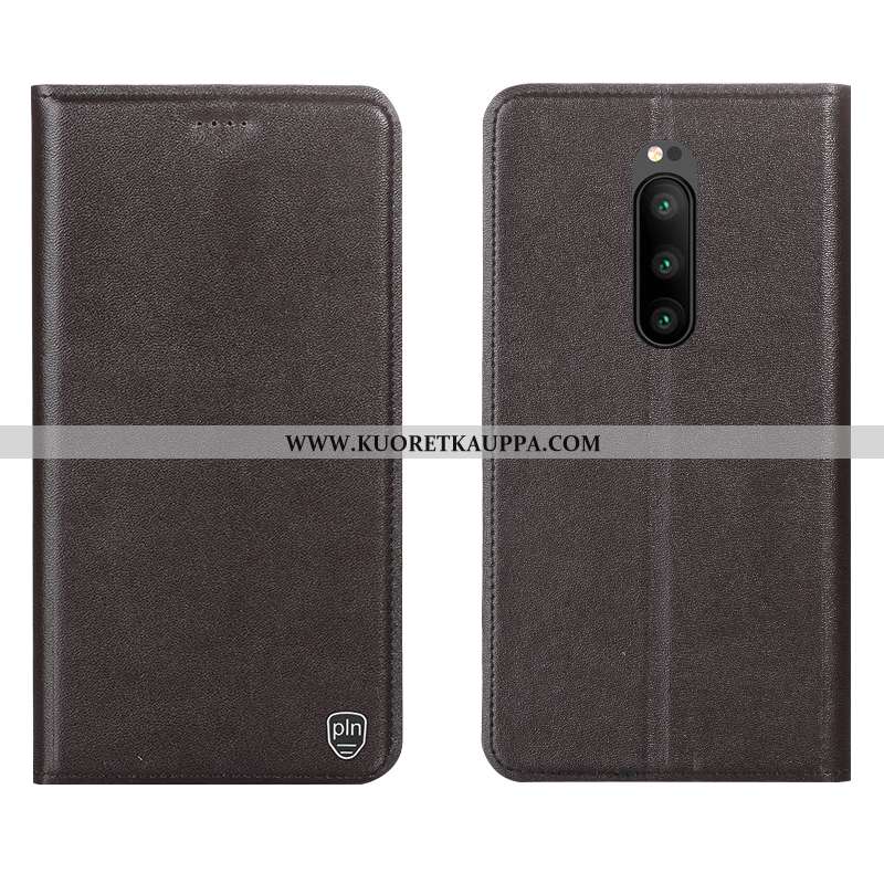 Kuori Sony Xperia 1, Kuoret Sony Xperia 1, Kotelo Sony Xperia 1 Nahkakuori Kukkakuvio Puhelimen Kelt