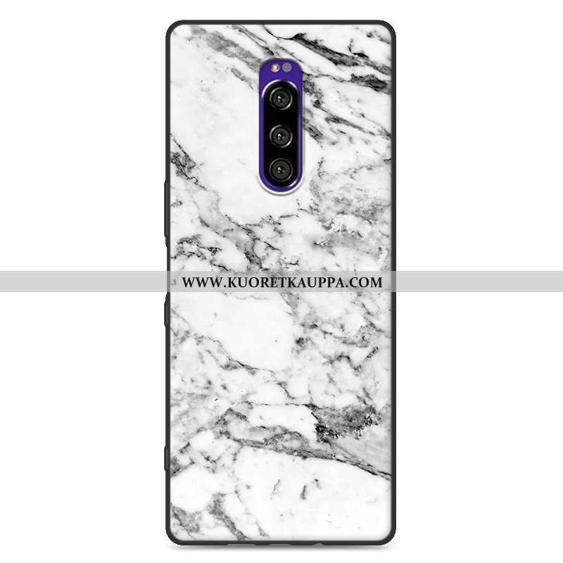 Kuori Sony Xperia 1, Kuoret Sony Xperia 1, Kotelo Sony Xperia 1 Silikoni Suojaus L Kukkakuvio Valkoi