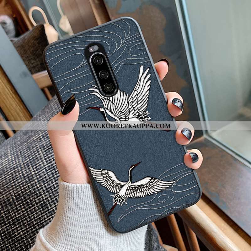 Kuori Sony Xperia 1, Kuoret Sony Xperia 1, Kotelo Sony Xperia 1 Silikoni Suojaus Nahka Nosturi Murtu