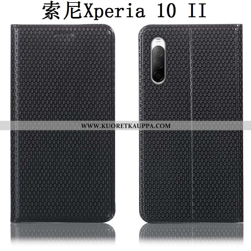 Kuori Sony Xperia 10 Ii, Kuoret Sony Xperia 10 Ii, Kotelo Sony Xperia 10 Ii Aito Nahka Kukkakuvio Pu
