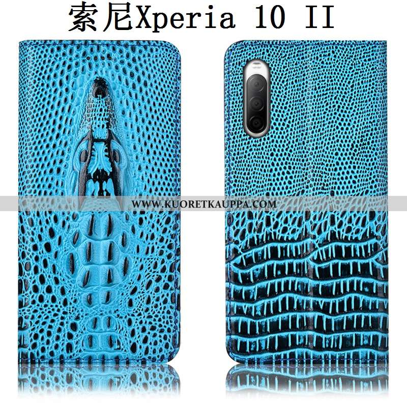 Kuori Sony Xperia 10 Ii, Kuoret Sony Xperia 10 Ii, Kotelo Sony Xperia 10 Ii Aito Nahka Suojaus Puhel