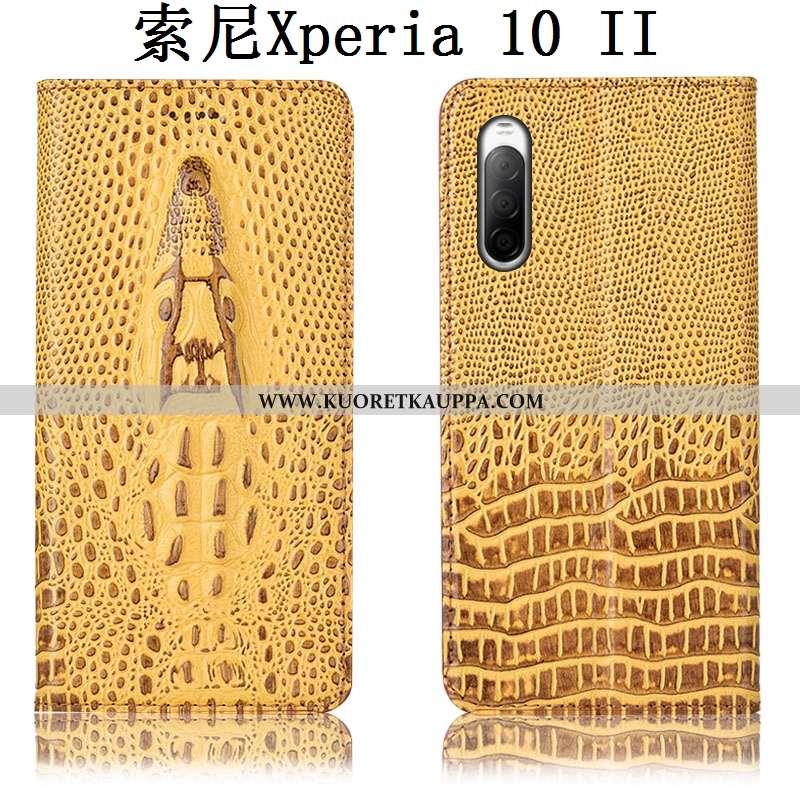 Kuori Sony Xperia 10 Ii, Kuoret Sony Xperia 10 Ii, Kotelo Sony Xperia 10 Ii Aito Nahka Suojaus Puhel