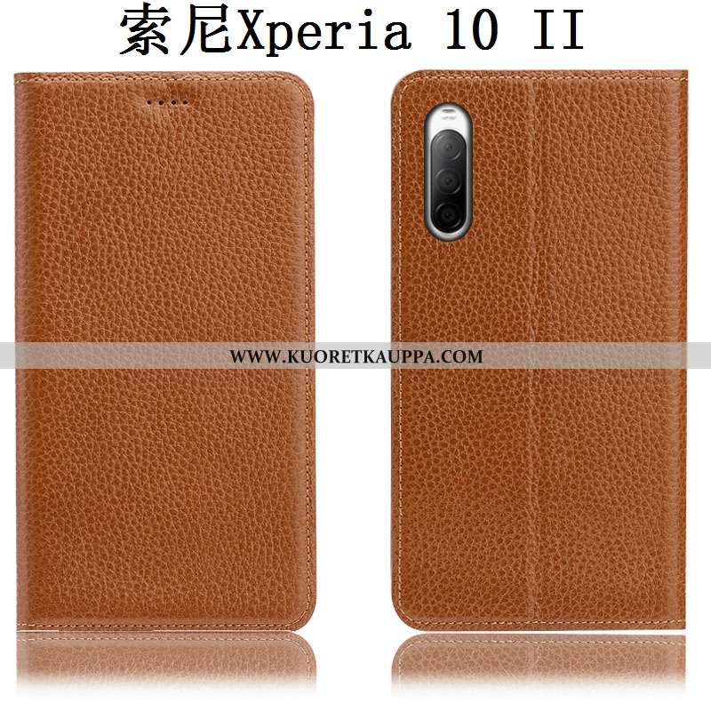 Kuori Sony Xperia 10 Ii, Kuoret Sony Xperia 10 Ii, Kotelo Sony Xperia 10 Ii Kukkakuvio Suojaus Musta