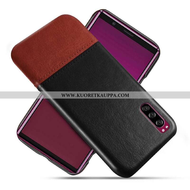 Kuori Sony Xperia 10 Ii, Kuoret Sony Xperia 10 Ii, Kotelo Sony Xperia 10 Ii Nahka Suojaus Punainen