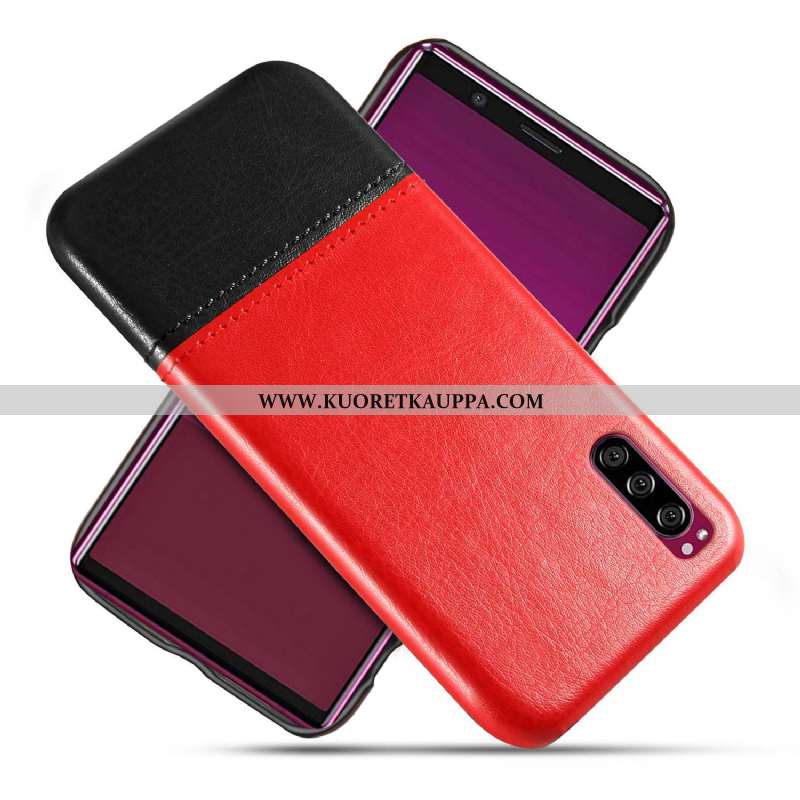 Kuori Sony Xperia 10 Ii, Kuoret Sony Xperia 10 Ii, Kotelo Sony Xperia 10 Ii Nahka Suojaus Punainen