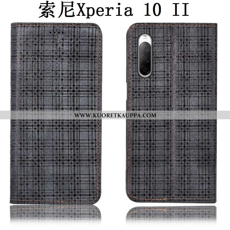 Kuori Sony Xperia 10 Ii, Kuoret Sony Xperia 10 Ii, Kotelo Sony Xperia 10 Ii Nahkakuori Suojaus Murtu