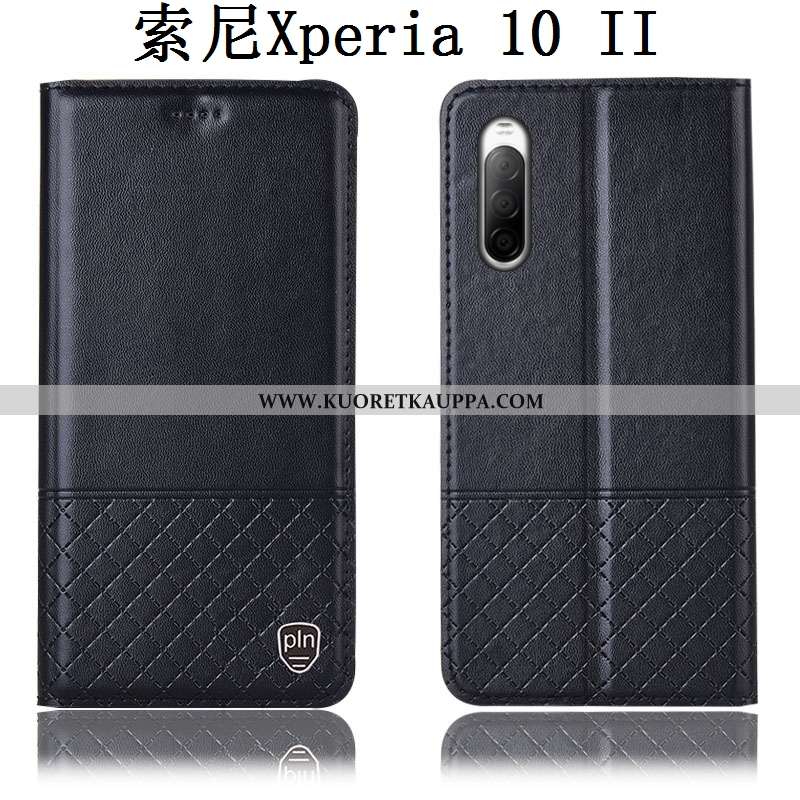 Kuori Sony Xperia 10 Ii, Kuoret Sony Xperia 10 Ii, Kotelo Sony Xperia 10 Ii Suojaus Aito Nahka Murtu