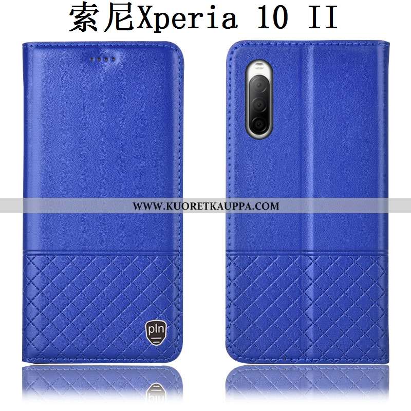 Kuori Sony Xperia 10 Ii, Kuoret Sony Xperia 10 Ii, Kotelo Sony Xperia 10 Ii Suojaus Aito Nahka Murtu