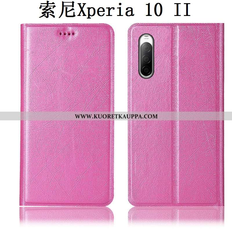 Kuori Sony Xperia 10 Ii, Kuoret Sony Xperia 10 Ii, Kotelo Sony Xperia 10 Ii Suojaus Nahkakuori Musta