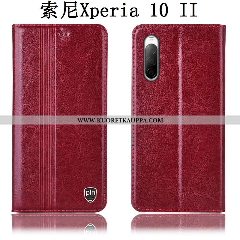 Kuori Sony Xperia 10 Ii, Kuoret Sony Xperia 10 Ii, Kotelo Sony Xperia 10 Ii Suojaus Nahkakuori Puhel