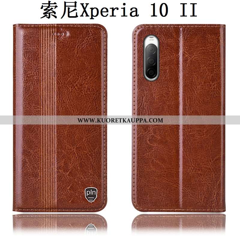 Kuori Sony Xperia 10 Ii, Kuoret Sony Xperia 10 Ii, Kotelo Sony Xperia 10 Ii Suojaus Nahkakuori Puhel