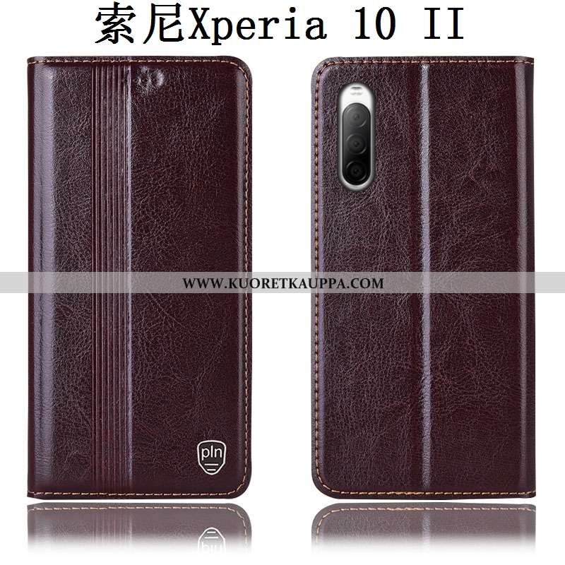 Kuori Sony Xperia 10 Ii, Kuoret Sony Xperia 10 Ii, Kotelo Sony Xperia 10 Ii Suojaus Nahkakuori Puhel