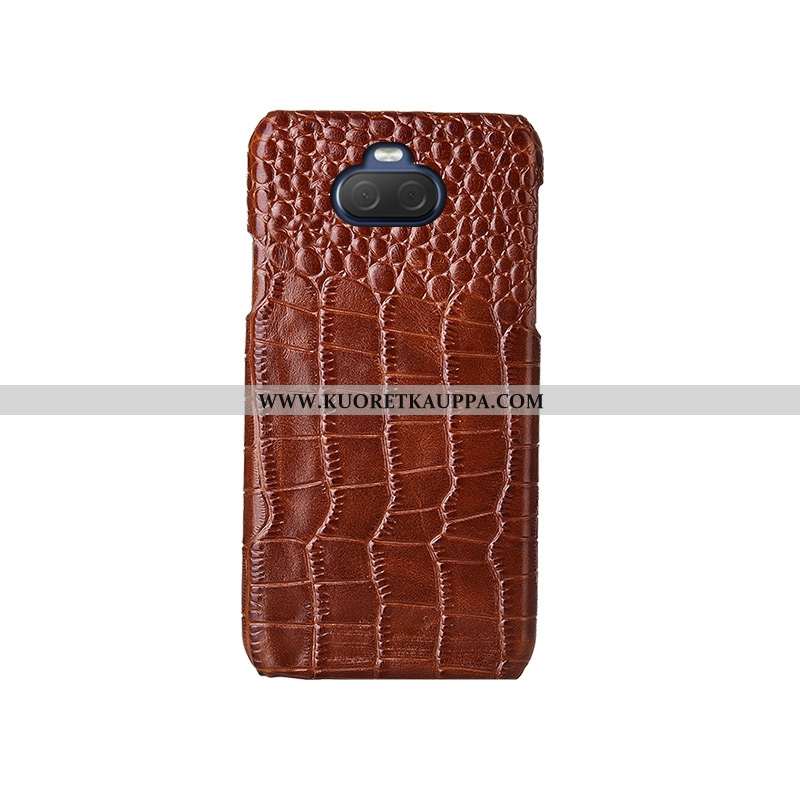 Kuori Sony Xperia 10, Kuoret Sony Xperia 10, Kotelo Sony Xperia 10 Aito Nahka Nahka Lehmä Kukkakuvio