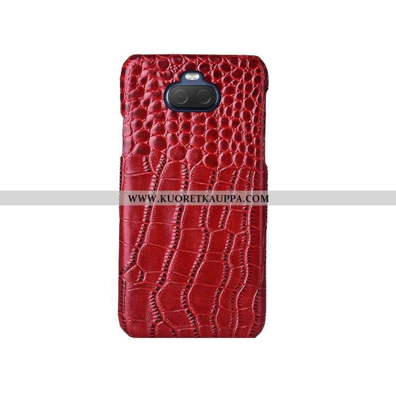 Kuori Sony Xperia 10, Kuoret Sony Xperia 10, Kotelo Sony Xperia 10 Aito Nahka Nahka Lehmä Kukkakuvio