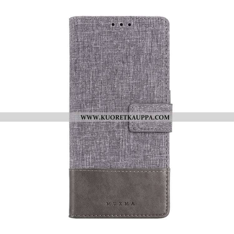 Kuori Sony Xperia 10, Kuoret Sony Xperia 10, Kotelo Sony Xperia 10 Nahkakuori Puhelimen Harmaa