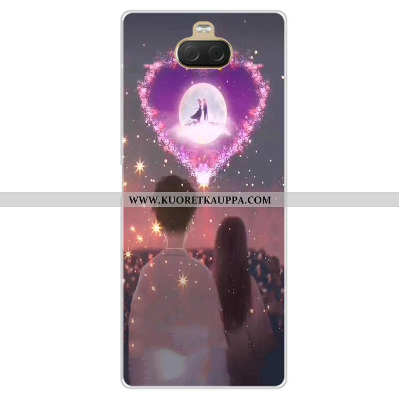 Kuori Sony Xperia 10, Kuoret Sony Xperia 10, Kotelo Sony Xperia 10 Pehmeä Neste Silikoni Rakastunut 