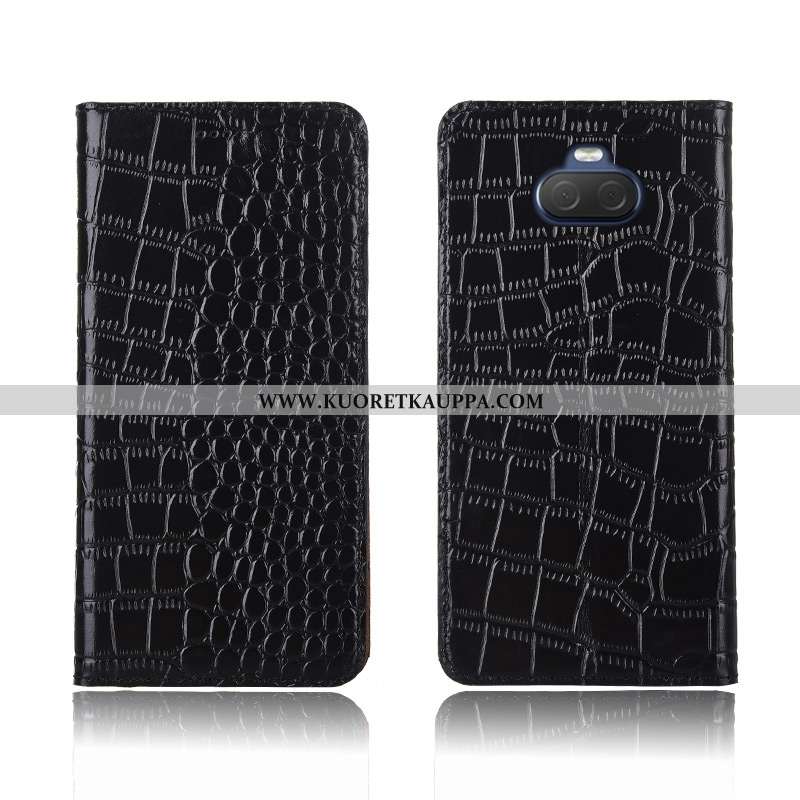 Kuori Sony Xperia 10, Kuoret Sony Xperia 10, Kotelo Sony Xperia 10 Suojaus Nahkakuori Aito Nahka Sim