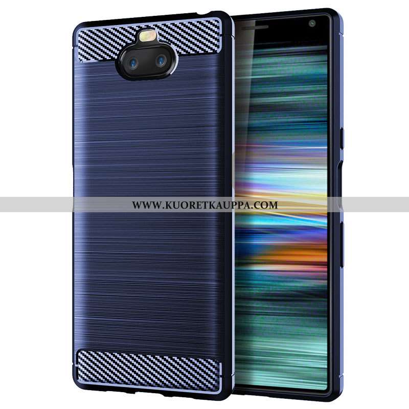 Kuori Sony Xperia 10, Kuoret Sony Xperia 10, Kotelo Sony Xperia 10 Suojaus Pehmeä Neste Tummansinine