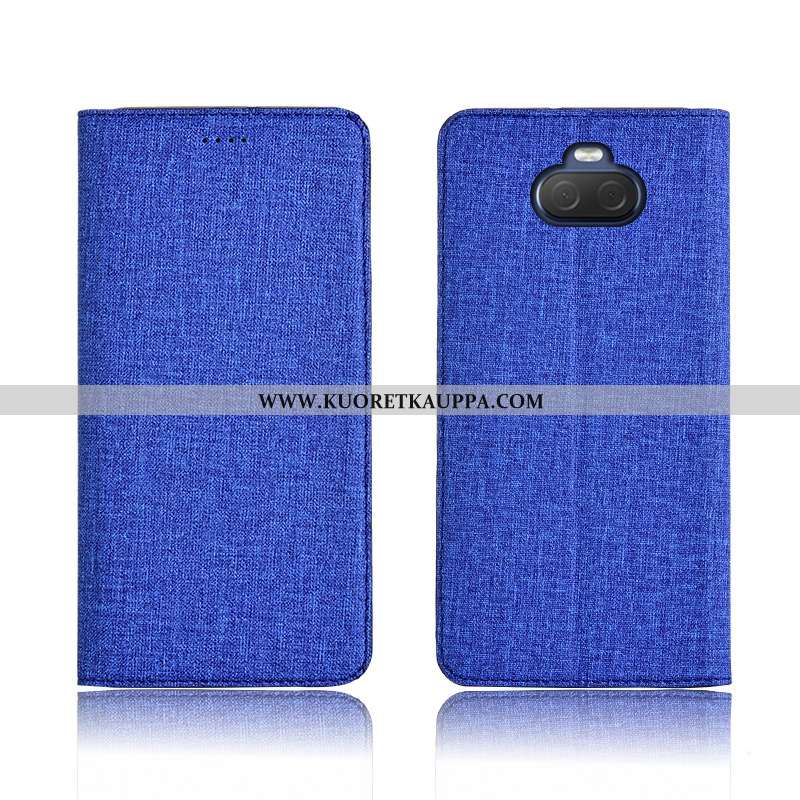 Kuori Sony Xperia 10 Plus, Kuoret Sony Xperia 10 Plus, Kotelo Sony Xperia 10 Plus Suojaus Pellava Pu