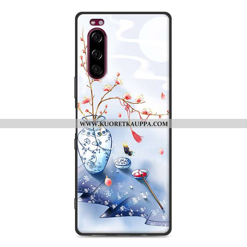 Kuori Sony Xperia 5, Kuoret Sony Xperia 5, Kotelo Sony Xperia 5 Luova Pehmeä Neste Kustannukset Sini