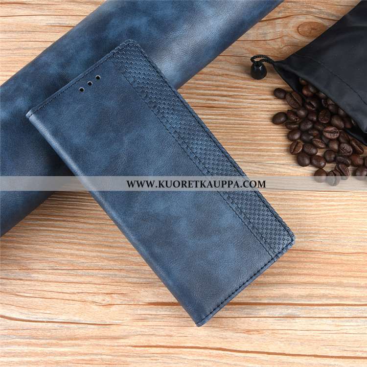 Kuori Sony Xperia 5, Kuoret Sony Xperia 5, Kotelo Sony Xperia 5 Nahkakuori Salkku Musta Suojaus Must