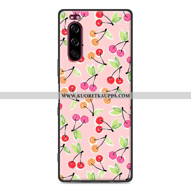 Kuori Sony Xperia 5, Kuoret Sony Xperia 5, Kotelo Sony Xperia 5 Pesty Suede Pehmeä Neste Valkoinen S