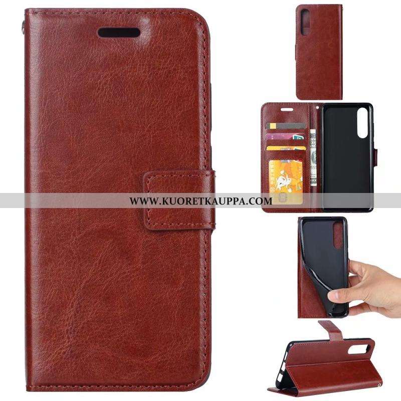 Kuori Sony Xperia 5, Kuoret Sony Xperia 5, Kotelo Sony Xperia 5 Suojaus Nahkakuori Kukkakuvio Violet