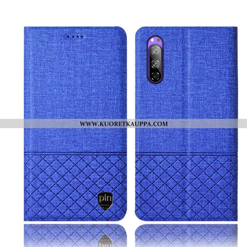 Kuori Sony Xperia 5, Kuoret Sony Xperia 5, Kotelo Sony Xperia 5 Suojaus Pellava All Inclusive Pinkki