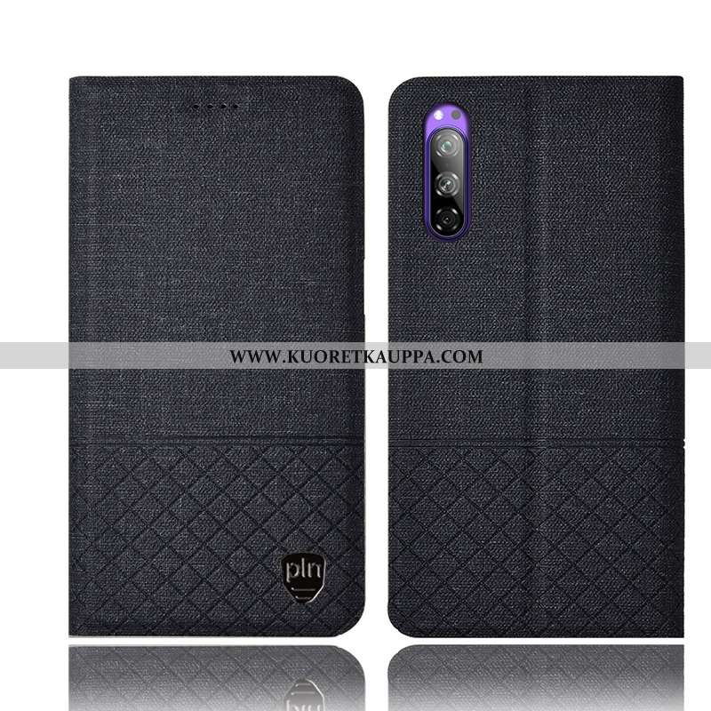 Kuori Sony Xperia 5, Kuoret Sony Xperia 5, Kotelo Sony Xperia 5 Suojaus Pellava All Inclusive Pinkki