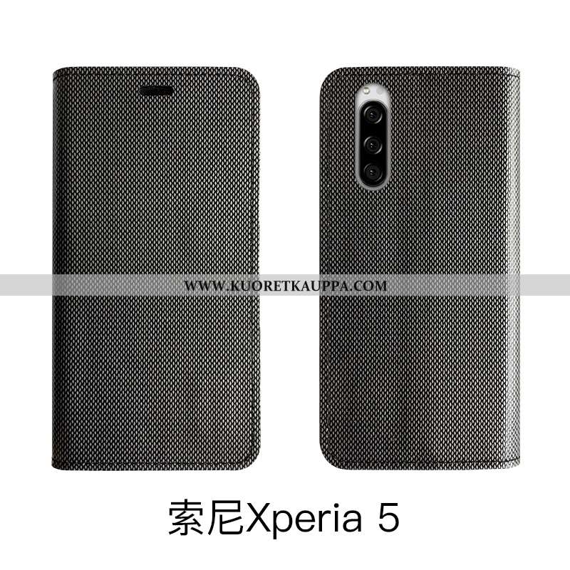 Kuori Sony Xperia 5, Kuoret Sony Xperia 5, Kotelo Sony Xperia 5 Ylellisyys Aito Nahka Nahkakuori Leh