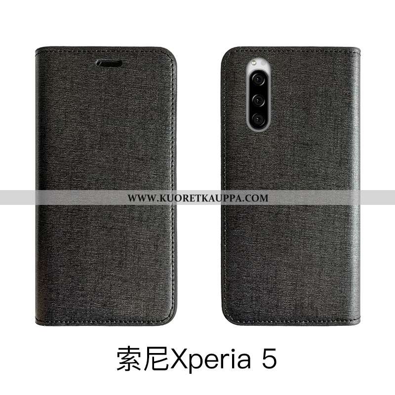 Kuori Sony Xperia 5, Kuoret Sony Xperia 5, Kotelo Sony Xperia 5 Ylellisyys Aito Nahka Nahkakuori Leh