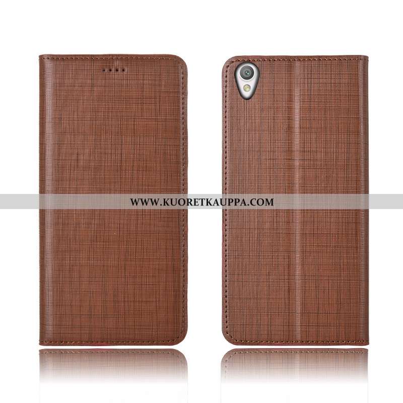 Kuori Sony Xperia L1, Kuoret Sony Xperia L1, Kotelo Sony Xperia L1 Aito Nahka Pehmeä Neste Simpukka 