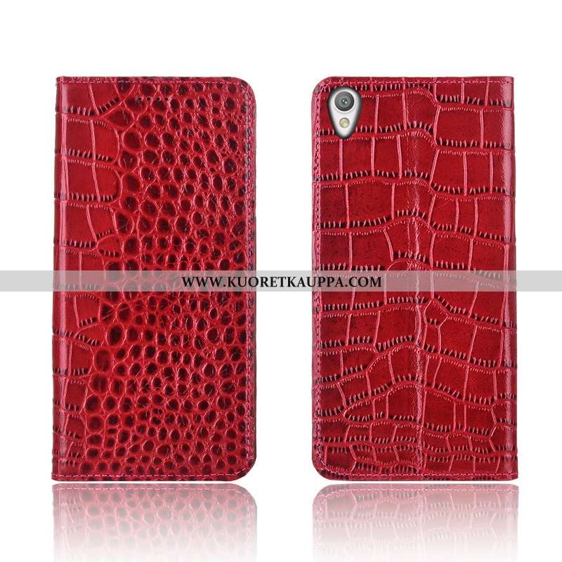 Kuori Sony Xperia L1, Kuoret Sony Xperia L1, Kotelo Sony Xperia L1 Nahkakuori Aito Nahka Pehmeä Nest