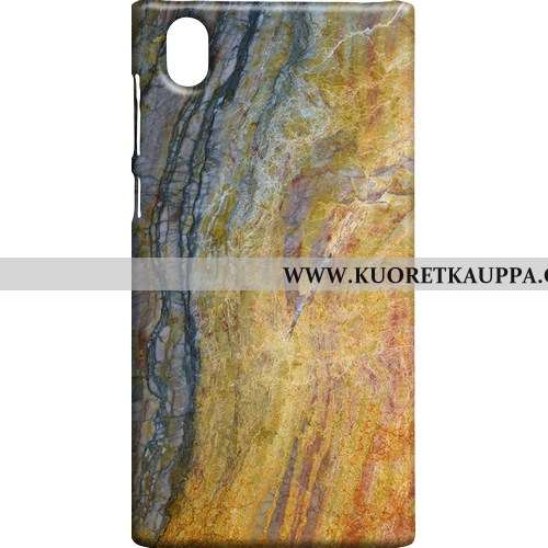 Kuori Sony Xperia L1, Kuoret Sony Xperia L1, Kotelo Sony Xperia L1 Pesty Suede Kukkakuvio L Kova Pin