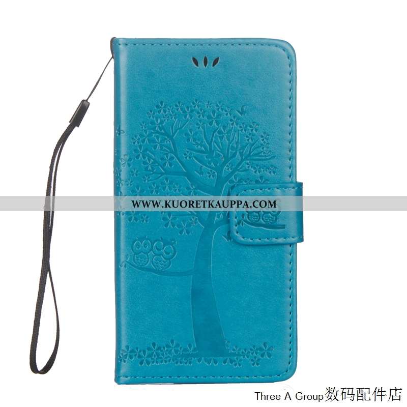 Kuori Sony Xperia L1, Kuoret Sony Xperia L1, Kotelo Sony Xperia L1 Suojaus Nahkakuori Puhelimen Sini