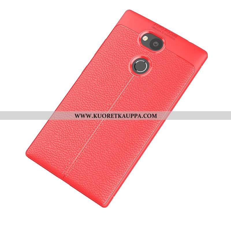 Kuori Sony Xperia L2, Kuoret Sony Xperia L2, Kotelo Sony Xperia L2 Kukkakuvio Pehmeä Neste Punainen 