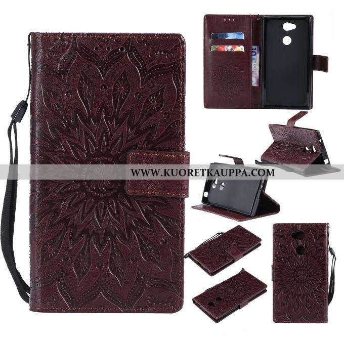 Kuori Sony Xperia L2, Kuoret Sony Xperia L2, Kotelo Sony Xperia L2 Suojaus Nahkakuori Puhelimen Kort