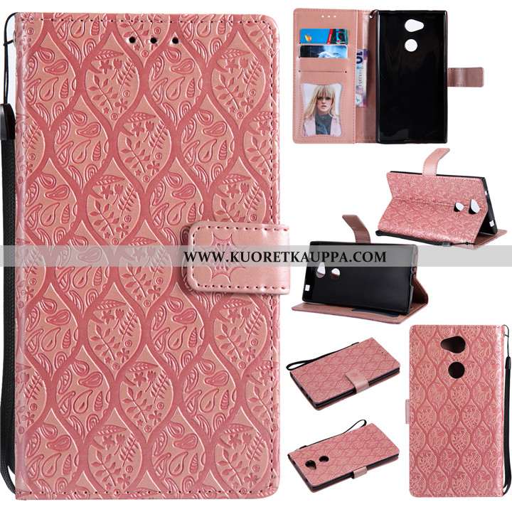 Kuori Sony Xperia L2, Kuoret Sony Xperia L2, Kotelo Sony Xperia L2 Suojaus Nahkakuori Violetti Luova