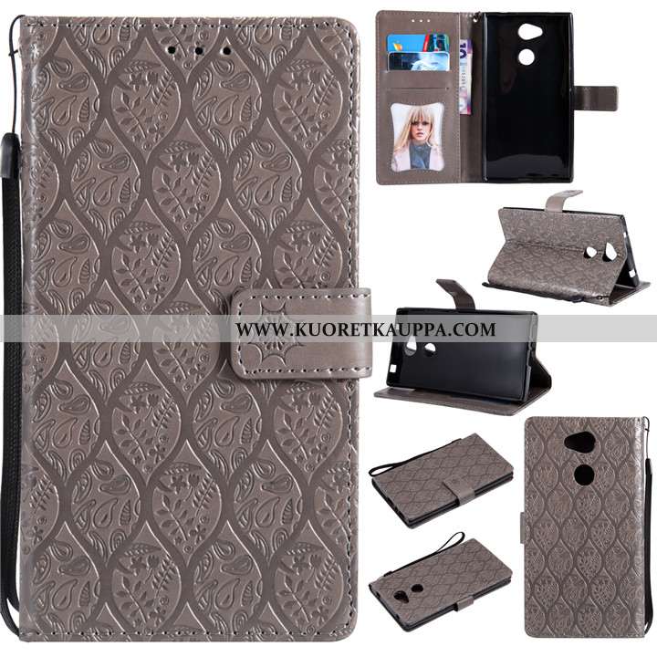 Kuori Sony Xperia L2, Kuoret Sony Xperia L2, Kotelo Sony Xperia L2 Suojaus Nahkakuori Violetti Luova