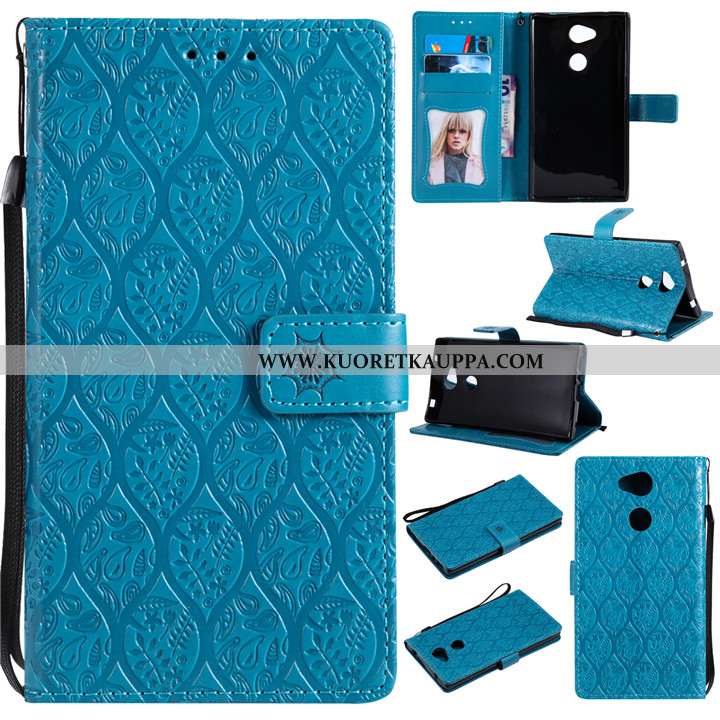 Kuori Sony Xperia L2, Kuoret Sony Xperia L2, Kotelo Sony Xperia L2 Suojaus Nahkakuori Violetti Luova