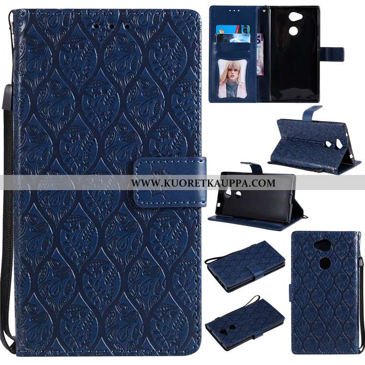 Kuori Sony Xperia L2, Kuoret Sony Xperia L2, Kotelo Sony Xperia L2 Suojaus Nahkakuori Violetti Luova